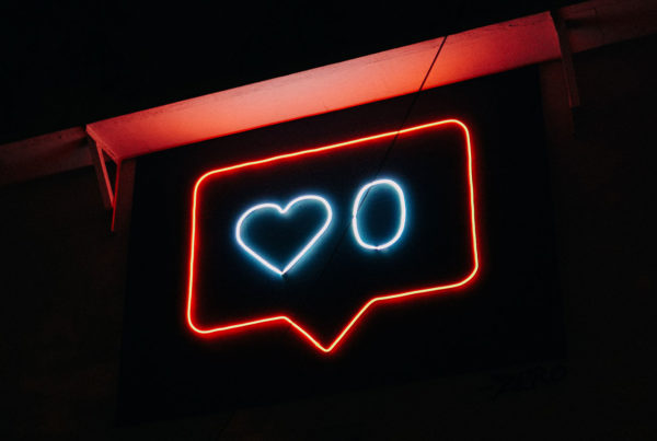 Instagram neon sign